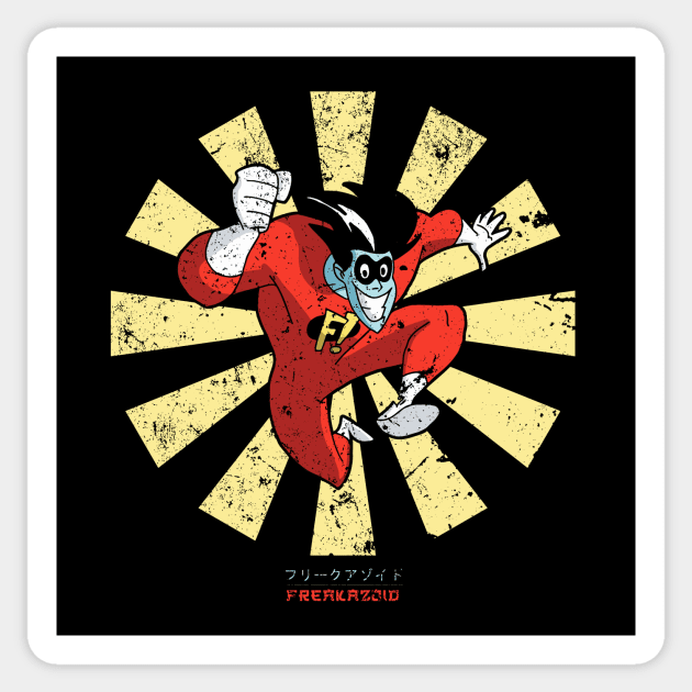 Freakazoid Retro Japanese Sticker by Nova5